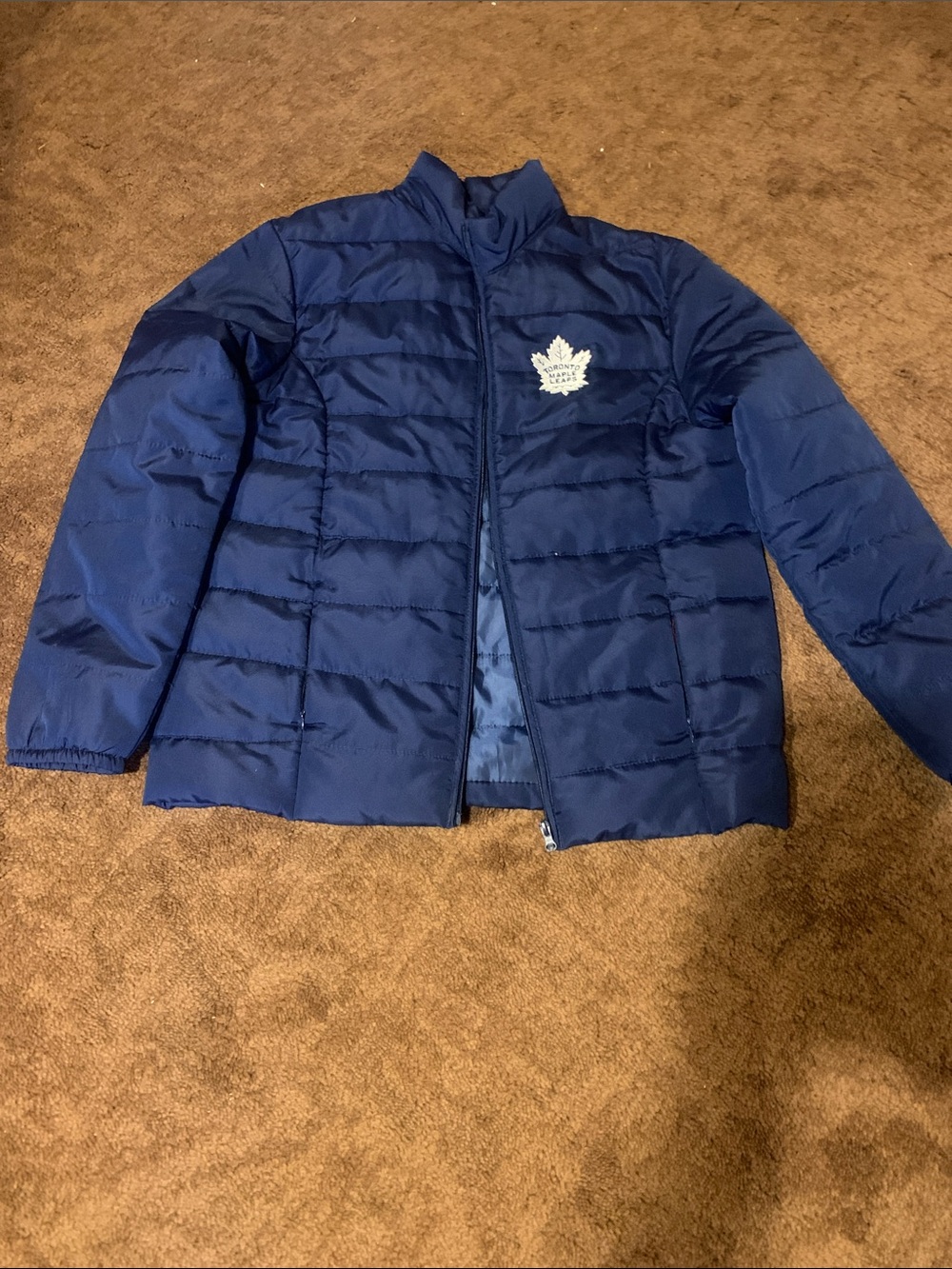 Men's Navy Blue Toronto maple leafs Jacket
